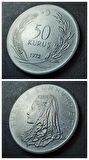1972 Akmonital 50 Kuruş ÇÇT+/ÇA Eski Madeni Para - 399636639376cea495