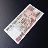 7.emisyon 100 bin tl ÇİL eski kağıt para - 39963663d283ee5a0a