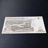 8. emisyon 5 yeni türk lirası ÇİL eski kağıt para - 399636647f239a0a41