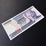 7.Emisyon 500 bin türk lirası M02 serisi ÇİL eski kağıt para - 399636648df321bb24