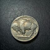 1936 Amerika 5 Cent Kızılderili-Bufalo ÇÇT+ Eski Yabancı Madeni Para - 399636657af06628e9
