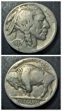1937 Kızılderili-Bufalo 5 Cent ÇÇT+ Eski Yabancı Madeni Para 399636657af09680a7