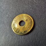 1950 Delikli 1 Kuruş ÇT/CA eski madeni para - 3996366763b24e4fd8