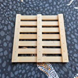 Escoines Koleksiyon 1Adet Gönderilecektir Sarıçam Ahşap Kare Nihale 18,5x18,5cm 399636694644bb3ce0
