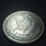 Escoines Koleksiyon 1960 Ihtilal 10 Lira Gümüş 15gr Hakimiyet Milletindir ÇİL eski madeni para M4581
