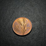 Escoines Koleksiyon 1973 Bakır 10 Kuruş ÇİL/PATİNALI %95 Bakır, eski madeni para -39963669b9e3481fe2