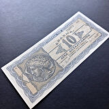 Escoines Koleksiyon 1944 Yunanistan 10 drahmi ÇİL eski yabancı kağıt para - 3996366bfaa4f66cd8