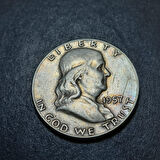 Escoines Koleksiyon 1957 ABD ½ Dolar 12,50Gram Gümüş ÇT+ eski yabancı madeni para 3996366f3e63cc4663