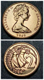 Escoines Koleksiyon 2 cent 1969 Yeni Zelanda Darphane Setinden Çıkma PROOF eski yabancı madeni para