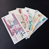 39963673d37b4367a7 8.Emisyon 1/5/10/20/50/100YTL Tam Set Yeni Türk Lirası ÇÇT/CA/ÇİL eski kağıt para