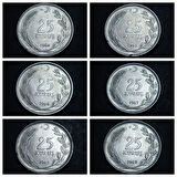Escoines Koleksiyon 399636752fa2812cd7 1964/65/66/67/68/69 Akmonital 25Kuruş ÇT/ÇÇT eski madeni para