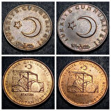 Escoines Koleksiyon 39963675ca06d48312 1971/1972Hatıra/Tedavül 10Kuruş Takım CA/ÇİL eski madeni para