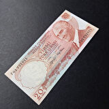 Escoines Koleksiyon 6367641f14cd677 6.Emisyon 3.Tertip F01 Serisi 20 Turk Lirası ÇİL eski kağıt para