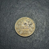 Escoines Koleksiyon 3996367671e711bf66 1918 Almanya ½Mark 2,78gram Gümüş CA eski yabancı madeni para