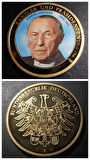 Escoines Koleksiyon 39963676ac1b76c1da Almanya, Şansölye Konrad Adenauer Hatıra Madalya 28Gr. / 40mm