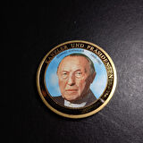 Escoines Koleksiyon 39963676ac1b76c1da Almanya, Şansölye Konrad Adenauer Hatıra Madalya 28Gr. / 40mm