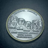 Escoines 1976 Amerikanın Bağımsızlık Bildirgesi 200.Yılı Rushmore Dağı Hatıra Madalya 48Gram 50mm