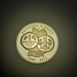 Escoines Koleksiyon 1990-2015 Almanya 1MARK 25.Yıl ParaBirliği Hatıra Madalyon 28Gr 40mm Sertifikalı