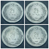 Escoines Koleksiyon 39963679f93fd9c82b 1960/61/62/63/64/65/66/67/68/69 2½Lira takım ÇT/ÇÇT 10'lot