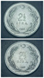 Escoines Koleksiyon 39963679f93fd9c82b 1960/61/62/63/64/65/66/67/68/69 2½Lira takım ÇT/ÇÇT 10'lot