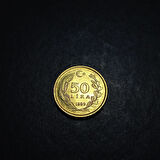 Escoines Koleksiyon 3996367314147017d8 50Lira 1989 ÇİL eski madeni para