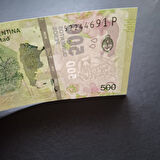 Escoines Koleksiyon 3996367df8faf5a659 500Pesos Arjantin ÇİL eski yabancı kağıt para