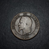 Escoines Koleksiyon 3996367e36faf1d1e3 1864 Fransa 10Centim İmparator Napolyon