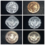 Escoines Koleksiyon 3996367e370b6a0add Pakistan Lot Alüminyum/Bronz ÇİL madeni 1/2/5/10/25/50 Paisa