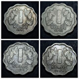Escoines Koleksiyon 3996367e3734d15287 1941/1942/1943/1944 takım 1Kuruş ÇÇT+/CA eski madeni para