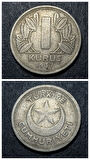 Escoines Koleksiyon 3996367e375e1eb723 1937 ÇÇT+ 1Kuruş eski madeni para