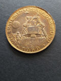 1969 Apollo11 - DER ERSTE MENSCH AUF DEM MOND - DIE ERSTE MONDLANDUNG - 22Ayar 20.87gr A900 Altın