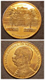 1830 - 1916 Viyana Schönbrunn Sarayı -Altın Madalya Avusturya - Kaiser Franz Joseph I - Kurt BODLAK