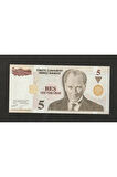 Escoines Koleksiyon 3996367e44017166d4 8.emisyon 5 yeni türk lirası ÇİL 001499 (YTL) Eski kağıt para