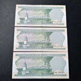 Escoines Koleksiyon 3996367e832474310c Seri Takipli ÇİL 3 Adet 6.Emisyon E53 1.Tertip 10 Lira ÇİL