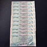 Escoines Koleksiyon 3996367e835d049f74 10LİRA 6.Emisyon 2.Tertip 10 Türk Lirası J54 Seri takipli ÇİL