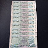 Escoines Koleksiyon 3996367e835d049f74 10LİRA 6.Emisyon 2.Tertip 10 Türk Lirası J54 Seri takipli ÇİL