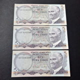 Escoines Koleksiyon 3996367e87a0bc5f78 ÇİL 6.Emisyon 2.Tertip I15 5 Türk Lira Seri takipli ÇİL para