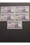 Escoines Koleksiyon 3996367e8895490fcd Mor Binlik 7. emisyon kağıt para 1000 lira seri takipli ÇİL