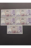 Escoines Koleksiyon 3996367e8895490fcd Mor Binlik 7. emisyon kağıt para 1000 lira seri takipli ÇİL