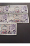 Escoines Koleksiyon 3996367e8895490fcd Mor Binlik 7. emisyon kağıt para 1000 lira seri takipli ÇİL