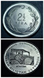 Escoines Koleksiyon 3996367e9e7f0b3051 1970 Hatıra Fao 2½ Lira ÇİL/PROOF eski madeni para