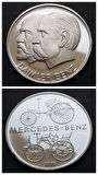 Escoines Koleksiyon 1886 Daimler-Benz 25 Gram Gümüş (999) Mercedes-Benz 100. Yılı Hatıra Madalyon