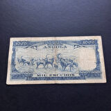 Escoines Koleksiyon 3996367f491691a97c 1962 Angola 1000 Escudos ÇT eski yabancı kağıt para