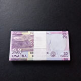 Escoines Koleksiyon 3996367f632e91e83f Malavi 20 Kwacha ÇİL 100Adet 1 Deste eski yabancı kağıt para