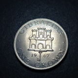 Escoines Koleksiyon 3996367f9059d23485 1967 ÇİL Cebelitarık 1Kron eski yabancı madeni para