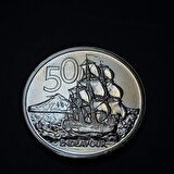 Escoines Koleksiyon 3996367f90a3046d5e 50cent PROOF 1969 Yeni Zelanda eski yabancı madeni para