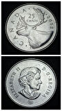 Escoines Koleksiyon 3996367fb977ab75f2 2012 Kanada 25Cent ÇİL Eski Yabancı Para