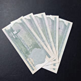 Escoines Koleksiyon 399636800de726856d 6.Emisyon 2.Tertip 10Lira 5Adet takipli ÇİL eski kağıt para