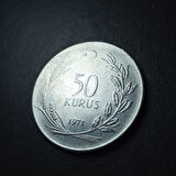 Escoines Koleksiyon 3996368015b618ae2c 1971 Akmonital 50 Kuruş ÇÇT+/ÇA Eski Madeni Para