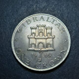 Escoines Koleksiyon 39963680162461081a 1969 1 Kron Cebelitarık ÇİL eski yabancı madeni para